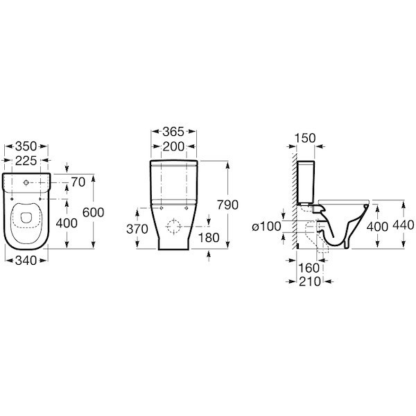 Бачок для унитаза Roca The Gap 341730000