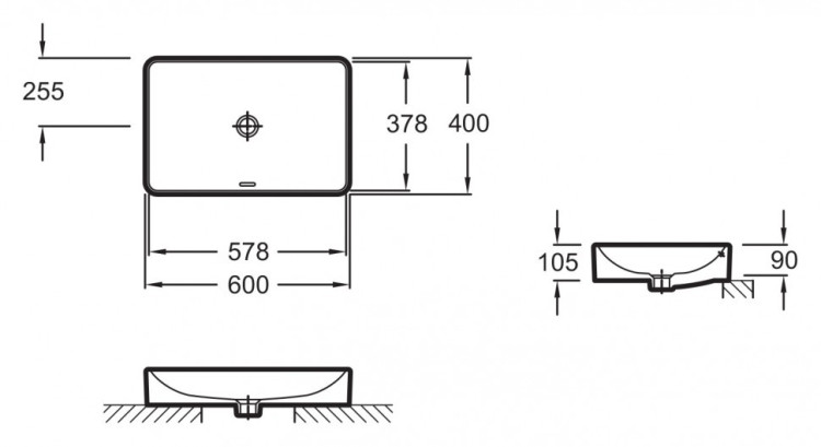 Раковина Jacob Delafon Vox 60 EVF102-00