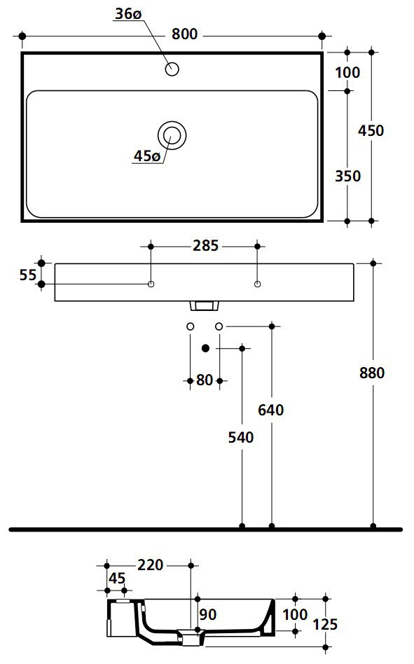 Раковина Kerasan Cento 3533
