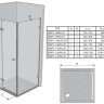 Душевой уголок Ravak Brilliant BSDPS-120x90 мм