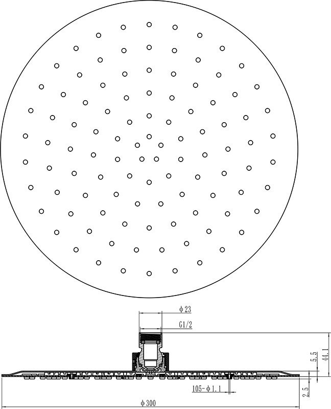 Верхний душ Ravak Chrome 984.00