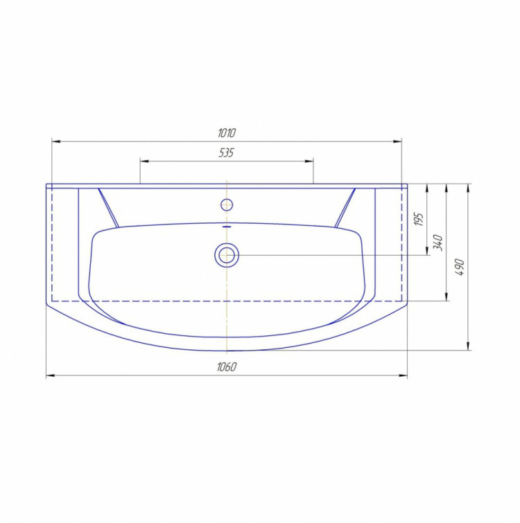 Раковина Кировит Элеганс 1050