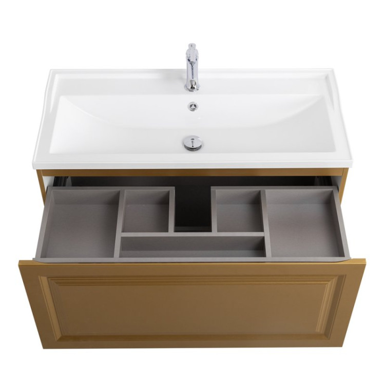 Раковина из искусственного мрамора, 1000x450x179 Cezares CZR-1000/450-LV-MR-FS