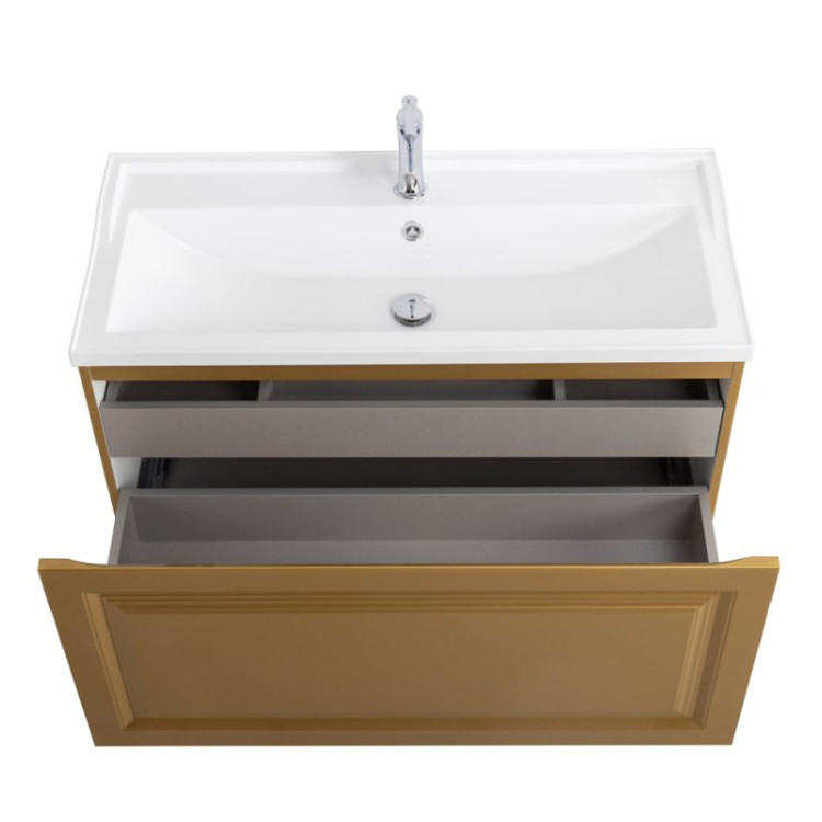 Раковина из искусственного мрамора, 1000x450x179 Cezares CZR-1000/450-LV-MR-FS