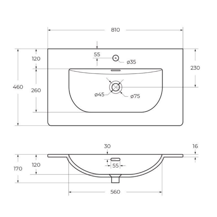 Керамическая раковина BelBagno BB-8099-90