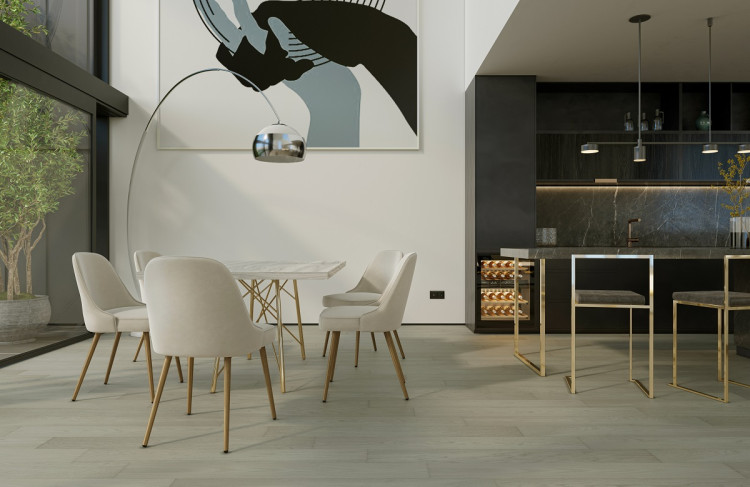 Кварцевый паркет Quartz Parquet Классик Дуб Песочный 408 5/0,6 мм