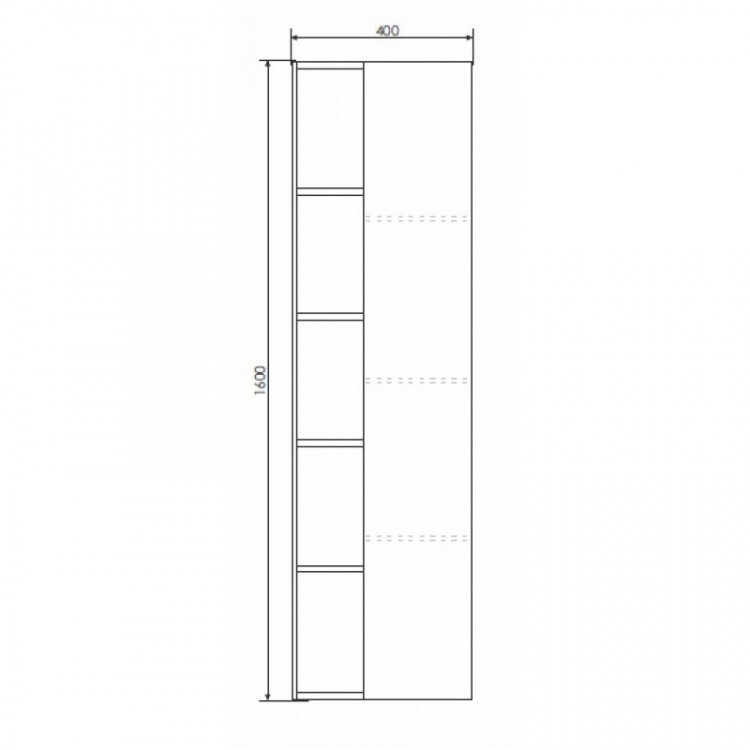 Шкаф пенал Comforty Прага 45