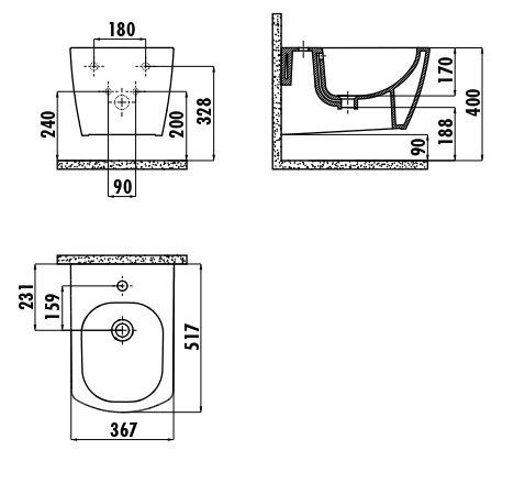 CREAVIT ELEGANT Биде