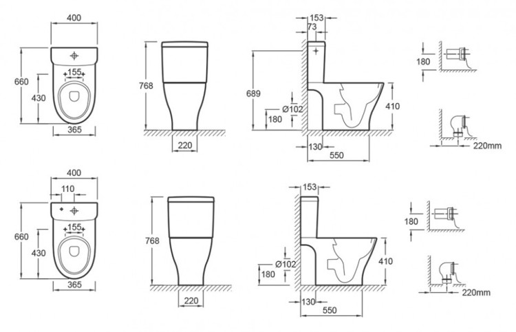Унитаз Jacob Delafon Odeon Up Vario 4957CK-00