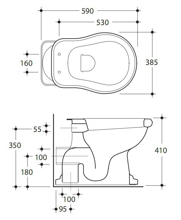 Унитаз Kerasan Retro 1012