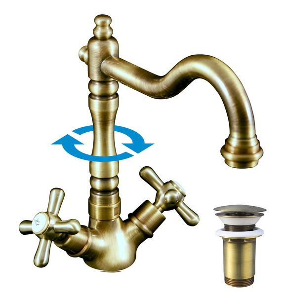 Смеситель Rav Slezak Morava Retro MK121.5/8SM