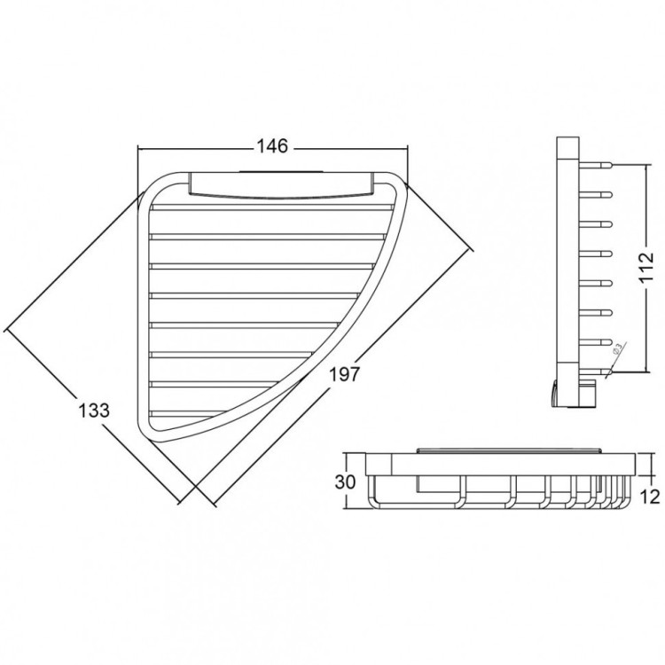 Угловая полка Kludi A-xes 4898705