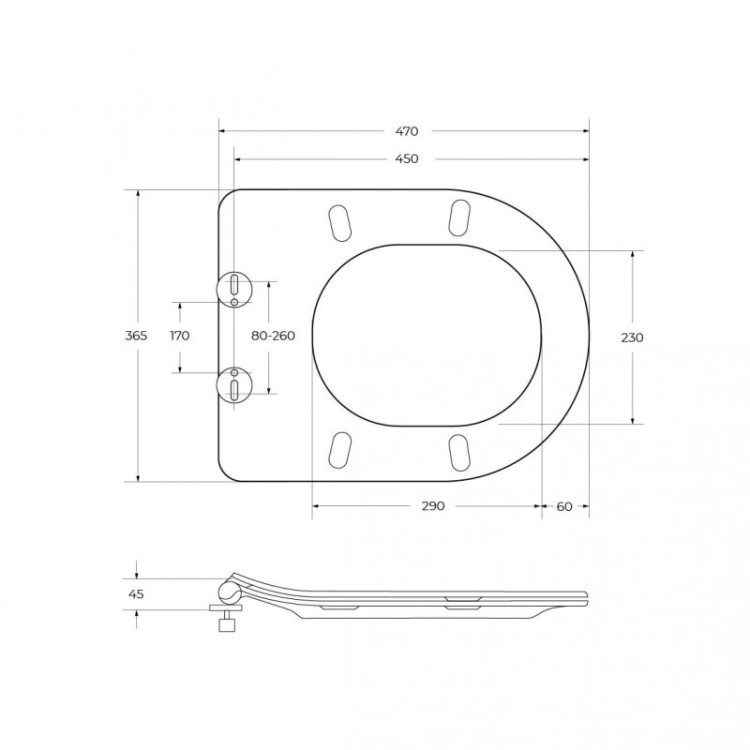 Сиденье дюропласт, soft close, металлическое крепление BelBagno BB2011SC