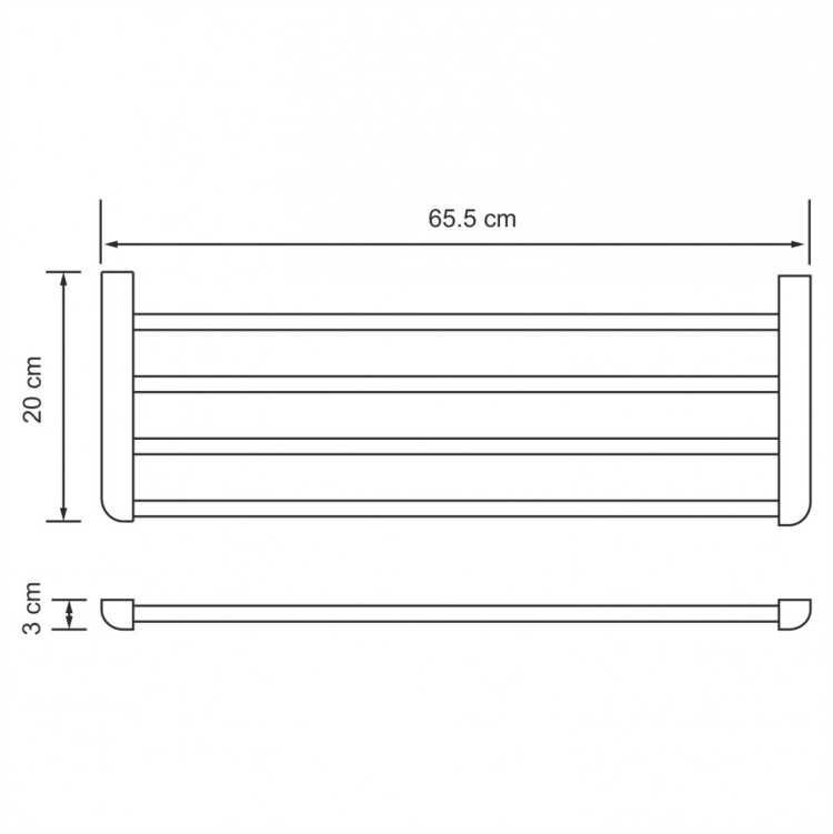WasserKRAFT Kammel K-8311 Полка для полотенец