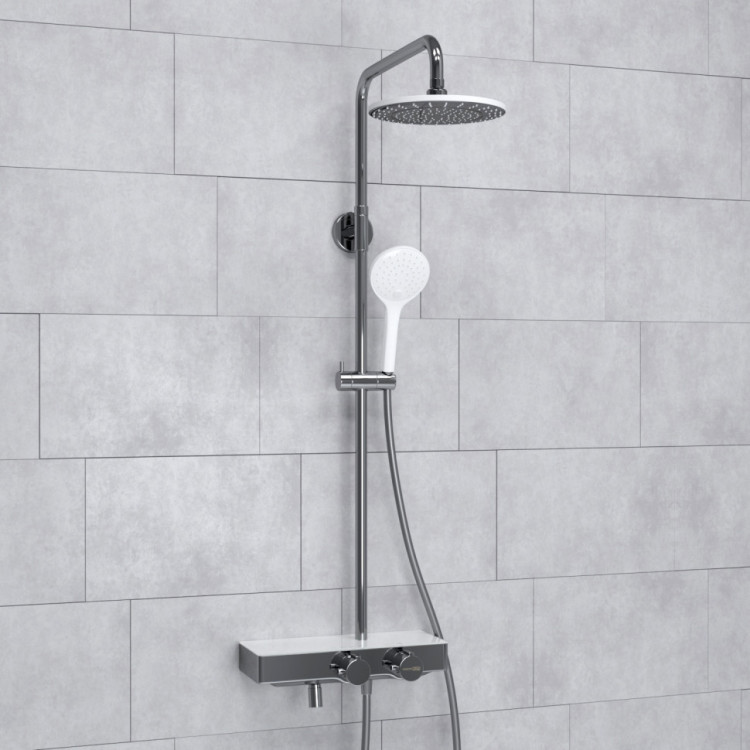 WasserKRAFT A113.067.155.CH Thermo Душевой комплект с термостатическим смесителем