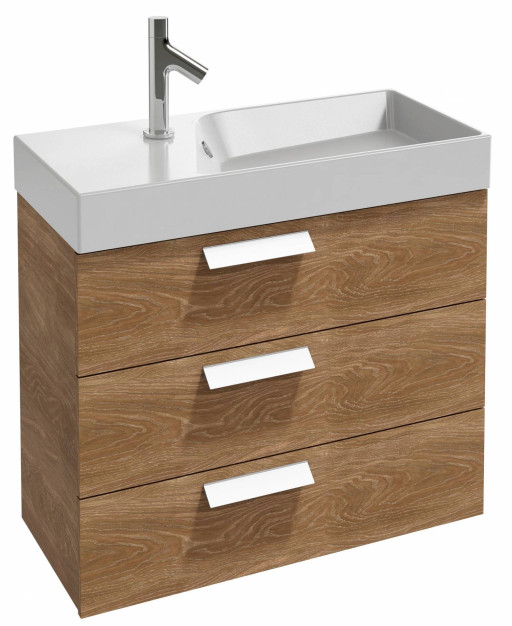 Мебель для раковины-столешницы 80 см, 3 выдвижных ящика Jacob Delafon RYTHMIK EB1308-E70