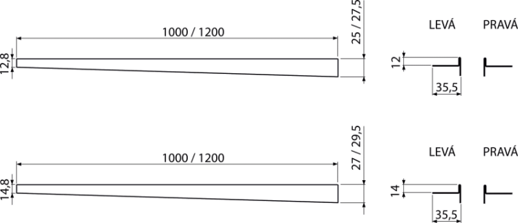 Pейка из нержавеющей стали для пола с уклоном, правая Alcadrain APZ902M