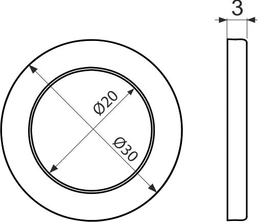 Прокладка состоящая из двух частей 1