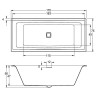 Акриловая ванна Riho Still Square 170x75