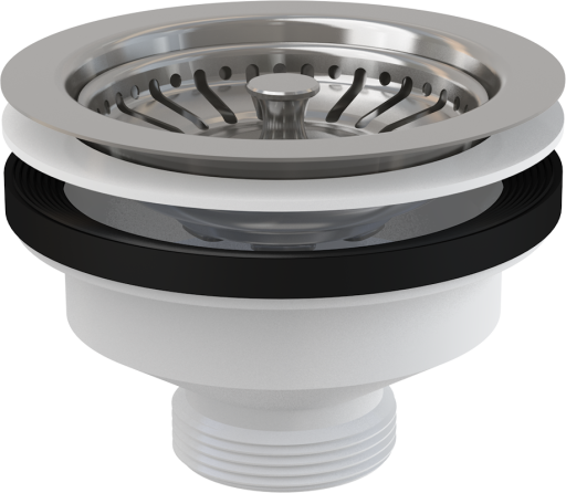 Донный клапан сифона для мойки 6/4&quot; с нержавеющей peшeткой DN115 Alcadrain A37