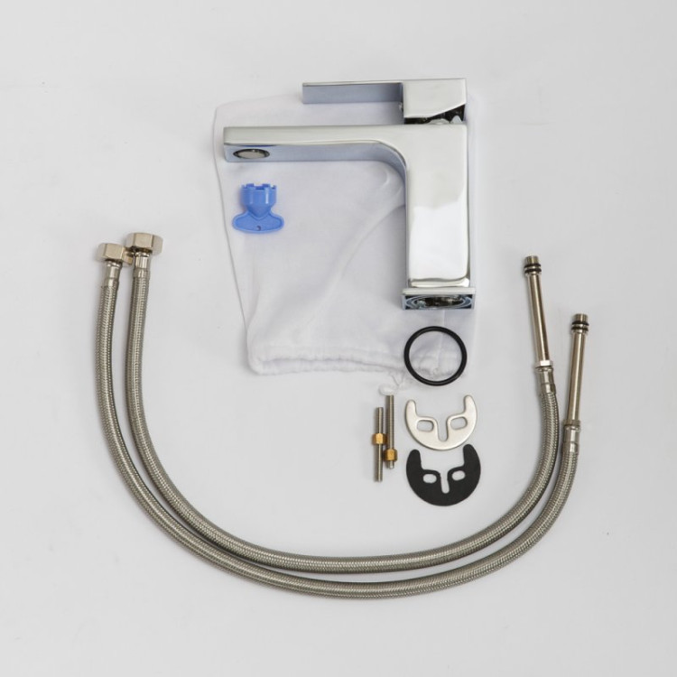 Смеситель для раковины без донного клапана Cezares ROM-LVM-CRM