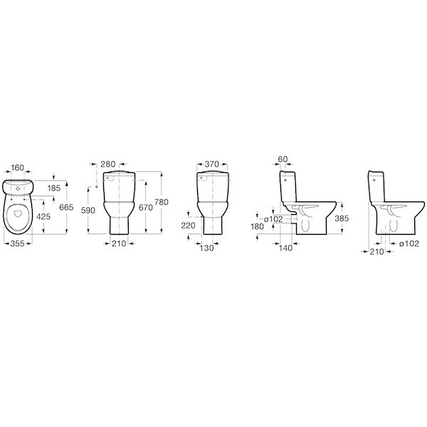 Бачок для унитаза Roca Victoria 34139Z000