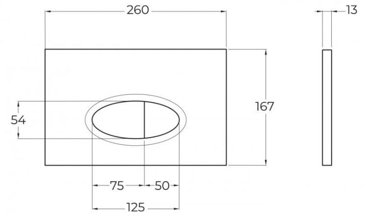 Кнопка смыва BelBagno Cezares BB051CR