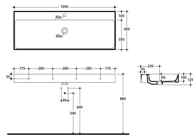Раковина Kerasan Cento 3534