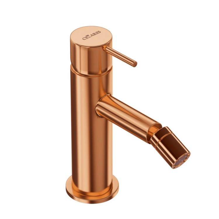 Смеситель для биде однорычажный с тонкой ручкой Cezares LEAF-BSM-L-GM