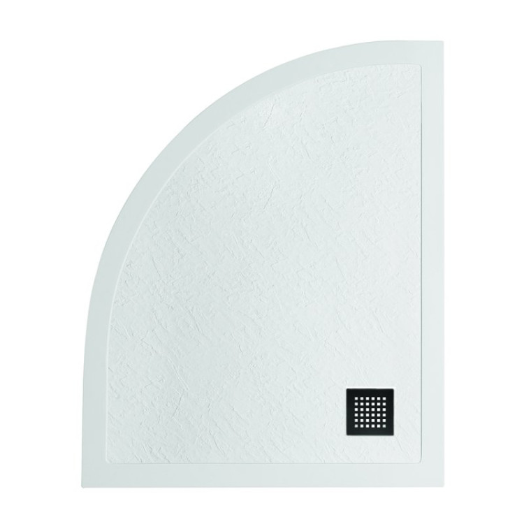 Поддон из искусственного мрамора правосторонний, белый BelBagno TRAY-MR-UNO-RH-120/80-550-35-W-R-CR