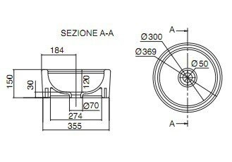 Раковина Scarabeo   Giove 8034
