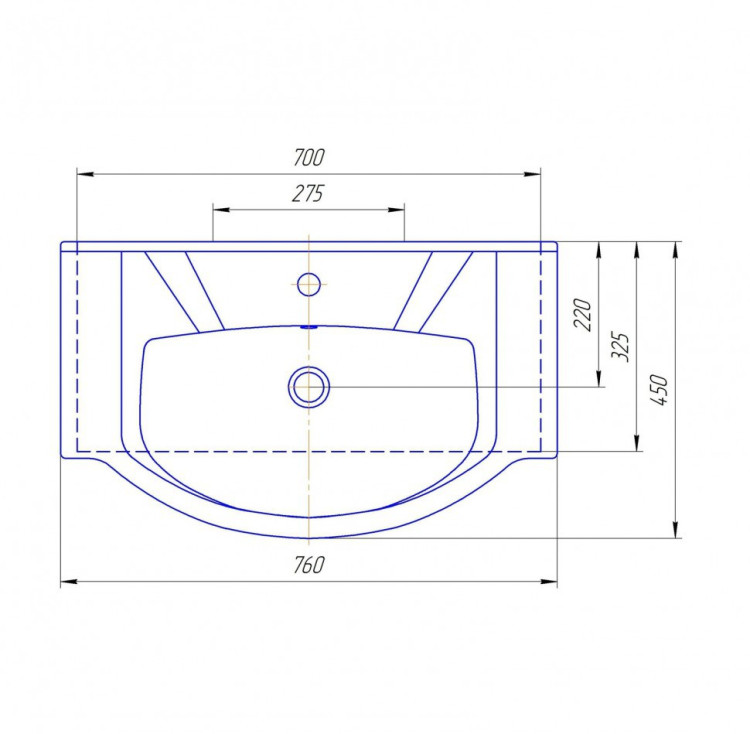 Раковина Кировит Элеганс 750