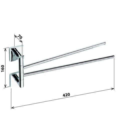 Держатель для полотенец Bemeta Beta 132204102