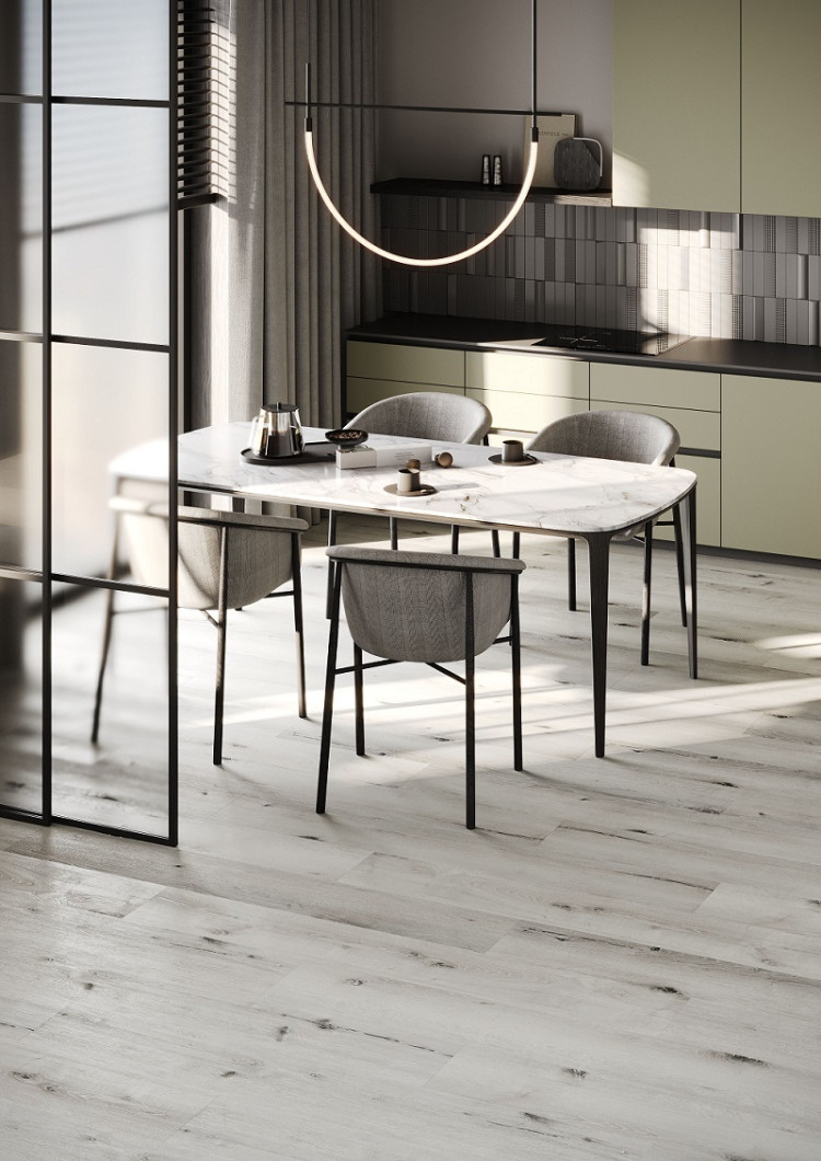 Кварцевый ламинат Fargo Comfort XXL Дуб Снежный DL1601