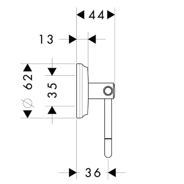 Держатель туалетной бумаги Hansgrohe Logis 40526000