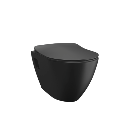 CREAVIT TERRA Унитаз подвесной ЧЕРНЫЙ МАТОВЫЙ