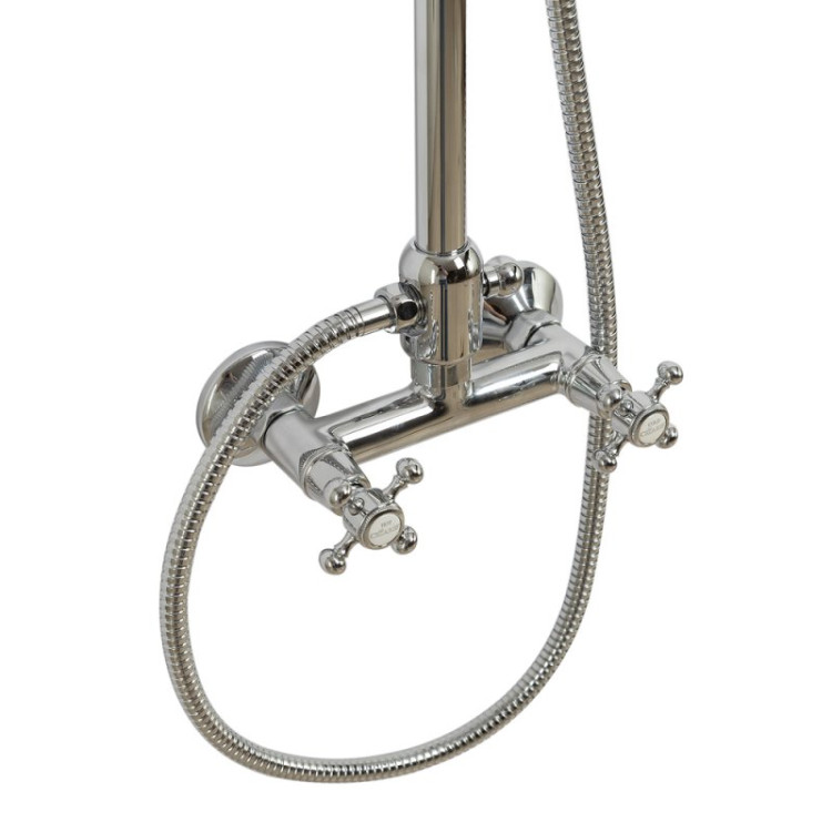 Душевая стойка со смесителем, верхним и ручным душем Cezares GOLF-CD-02-M