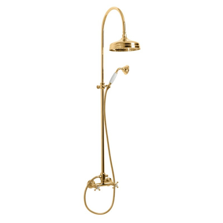 Душевая стойка со смесителем, верхним и ручным душем Cezares GOLF-CD-02-M