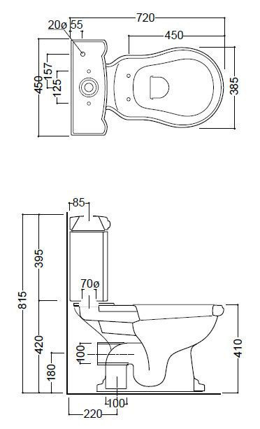 Унитаз Kerasan Retro 1013