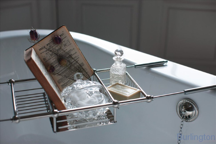 Полка-решётка на ванну раздвижная, НИКЕЛЬ [ARCA27 NKL]