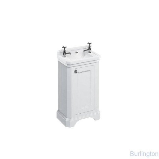 Шкафчик под раковину с распашной дверцей, цвет белый [FC11W + B8]