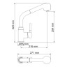 WasserKRAFT A8237 Смеситель для кухнвыдвижной лейкой