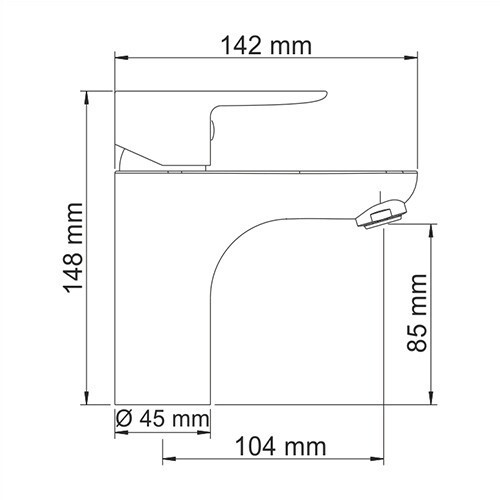 WasserKRAFT Leine 3503 Смеситель для умывальника