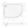 Акриловый поддон BELBAGNO TRAY-BB-RH BelBagno TRAY-BB-RH-120/80-550-15-W-L