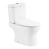 Чаша унитаза безободкового с сиденьем, P-trap BelBagno BB130CPR/SC