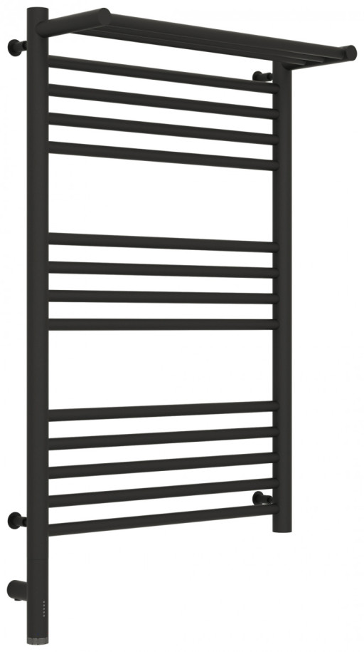 Полотенцесушитель электрический Сунержа Богема с полкой 3.0 800х500 / МЭМ левый Тёмный титан муар