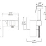 Гигиенический душ со смесителем Frap F7506