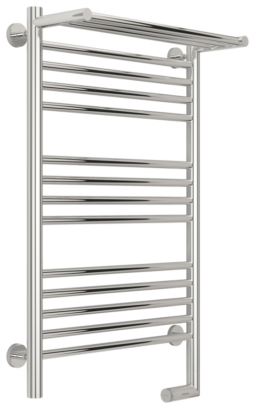 Полотенцесушитель электрический Сунержа Богема с полкой 2.0 800х500 МЭМ правый RAL 7022 Серая умбра