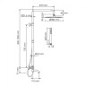 WasserKRAFT A188.116.137.087.CH Thermo Душевой комплект с термостатическим смесителем