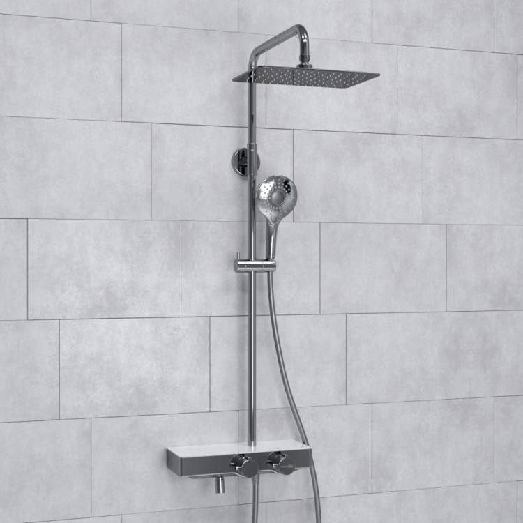 WasserKRAFT A113.069.101.CH Thermo Душевой комплект с термостатическим смесителем